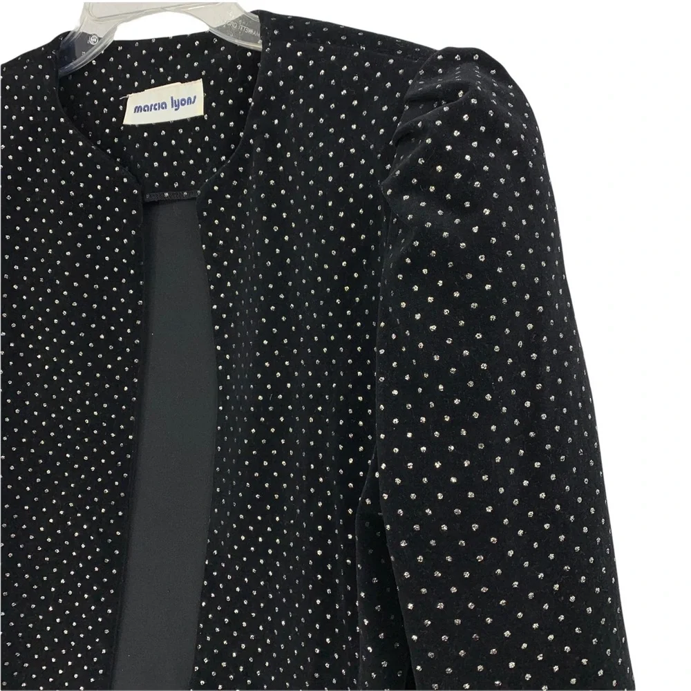Vintage Open Front Blazer/ Jacket with Matching Bow Tie- Made in the USA
